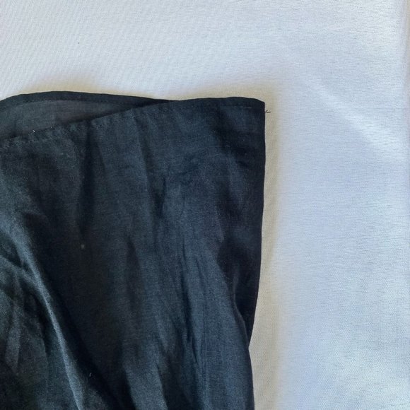 J CREW BLACK SMOCKED V-NECK LONG SLEEVES TIERED MAXI DRESS - 2 - Picture 5 of 11